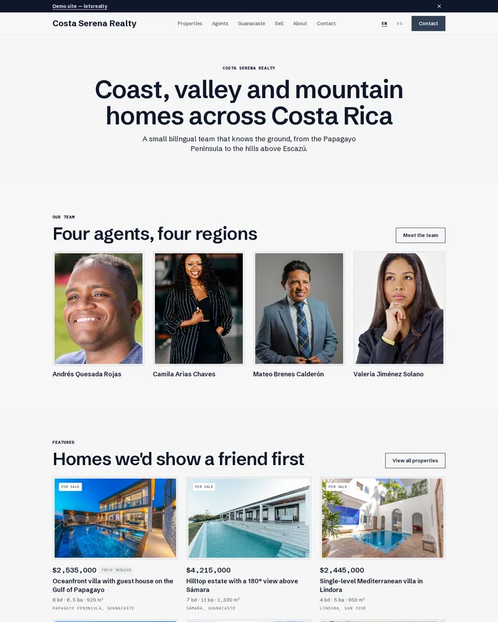 The Colectivo · Slate design on the demo site